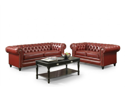 Braune Chesterfield Sofa 3+2 Sitzer Polster Designer Couchen Sofas Garnitur