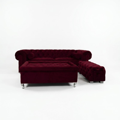 Chesterfield Sofa Polster Designer Couchen Sofas Garnitur Couch SLIII Sofa №19