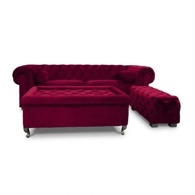 Chesterfield Sofa Polster Designer Couchen Sofas Garnitur Couch SLIII Sofa №24