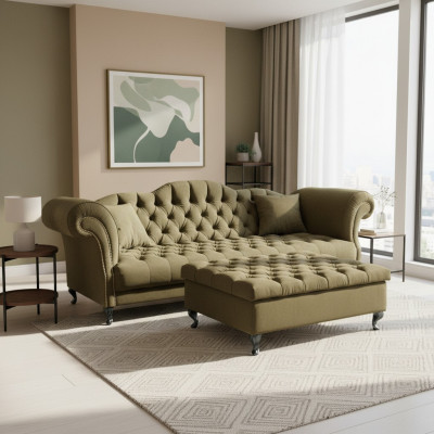 Chesterfield Sofa Polster Designer Couchen Sofas Garnitur Couch SLIII Sofa №54