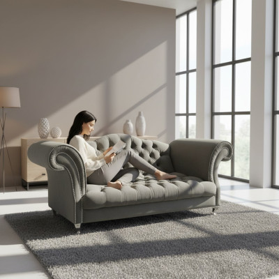 Chesterfield Sofa Polster Designer Couchen Sofas Garnitur Couch  SLIII Sofa №80