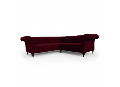 Chesterfield Ecksofa Eckcouch Designer Sofa Couch Samt Ledersofa SLIII Sofa №82
