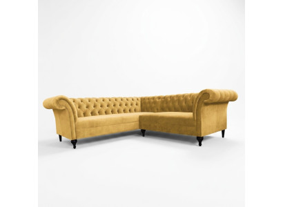 Chesterfield Ecksofa Eckcouch Designer Sofa Couch Samt Ledersofa