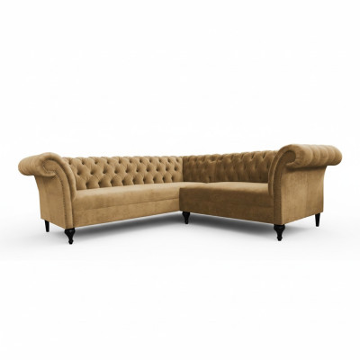 Chesterfield Ecksofa Eckcouch Modern Designer Sofa Couch Samt Ledersofa
