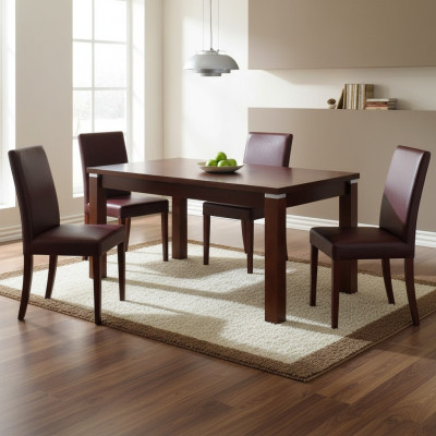 Esstisch Holztisch XXL 80x120cm Ausziehbar Tisch 80x160cm