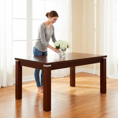Esstisch Holztisch XXL Konferenztisch 80x140cm Ausziehbar 80x180cm