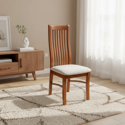 Massivholz Stuhl Esszimmerstuhl Designer Leder Stuhl Dekorative Stühle