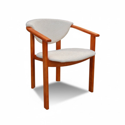 MASSIVHOLZ STUHL ESSZIMMERSTUHL DESIGNER KLASSISCH Weiß ARMLEHENSTUHL HOLZ