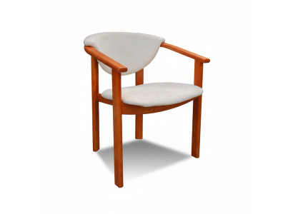 MASSIVHOLZ STUHL ESSZIMMERSTUHL DESIGNER KLASSISCH Weiß ARMLEHENSTUHL HOLZ