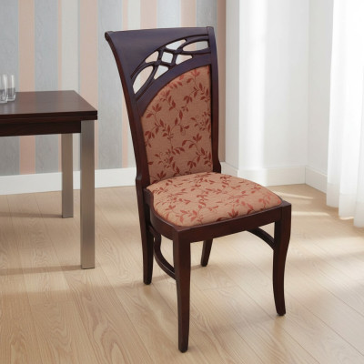MASSIVHOLZ HOLZ BRAUN STUHL MODERN DESIGNER ESSZIMMERSTUHL KÜCHE DEKORATIVE