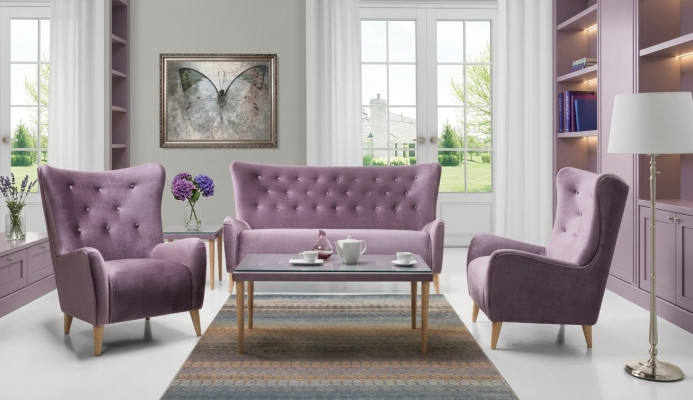 Sofagarnitur 2,50+1+1+Couchtisch Sofa Chesterfield Komplett Set Garnitur Couch