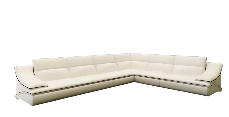 Ecksofa Polster Garnitur Couch Sofa Wohnlandschaft Sitz Eck Textil Leder
