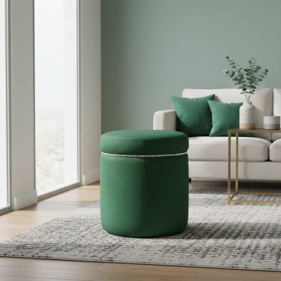 Hocker Fußhocker Ottoman Sitzhocker Sitzpouf Wohnzimmer Designer Okrugla40