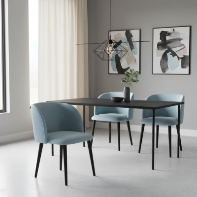 Design Lounge Club Stuhl Esszimer Lehn Relax Polster Gastro Stühle Sessel Livia