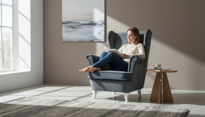 Design Fernseh Lounge Club Sessel Ohrensessel Lehnstuhl Relax Polster Stuhl Neu
