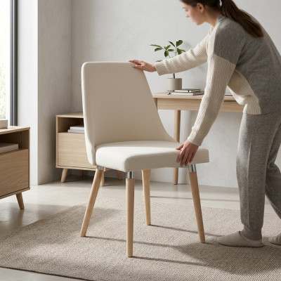 Designer Stuhl Luxus Lehnstuhl Polster Stühle Sessel Wohn Ess Zimmer Neu