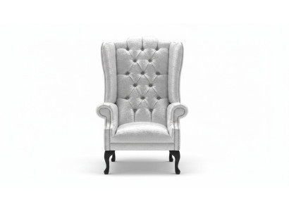Ohrensessel Sessel Fernseh Design Polster Sofa Couch Chesterfield Textil 1082