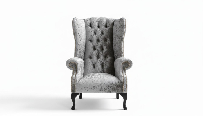 Ohrensessel Sessel Fernseh Design Polster Sofa Couch Chesterfield Textil Neu 361