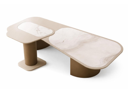 Wohnzimmer Set Moderner Stil Beigefarbene Minimalistisches Design