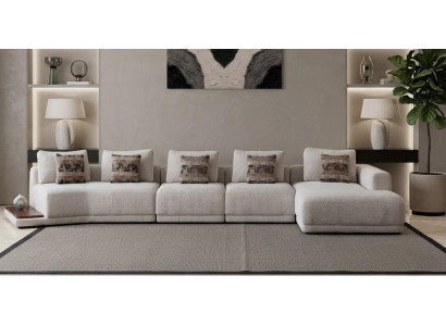 Wohnzimmer Sofa Moderner Stil Beige Lang Entspannend Komfortabel