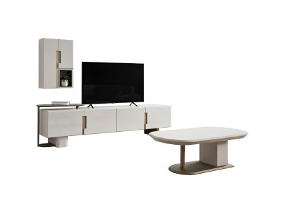 Wohnzimmer-Set Couchtisch Oberer Block Unterer Block Moderner Stil Neu
