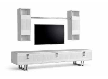 Wohnzimmer-Set – TV-Lowboard & Wandmodul im modernen Design