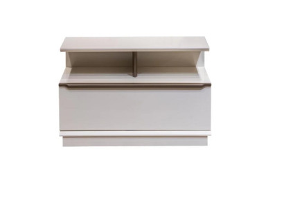 2xNachttisch Beige Moderner Stil Ordentlich Hell Stilvoll Elegant