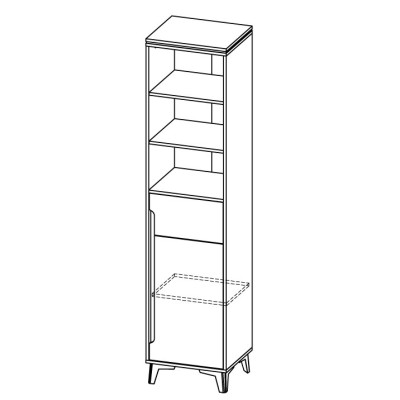 Hochschrank design Vitrine Schrank Vitrinen Regal Wohnzimmer Möbel Regale Neu