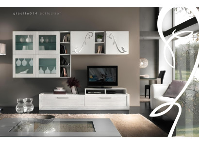 Wohnzimmer Wohnwand tv Wand Anbauwand Möbel  rtv Wohnwände Schrank Regal Möbel