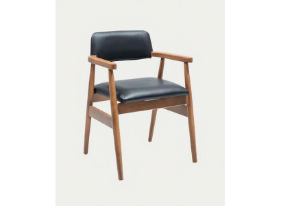 Eleganter Esszimmerstuhl Schwarz Braun Modern Robust Ergonomisch Stilvoll