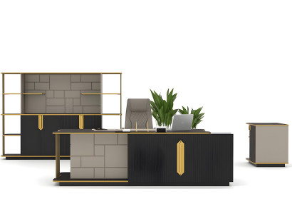 Büro Set Schreibtisch Büroschrank Beistelltisch Couchtisch Einrichtung