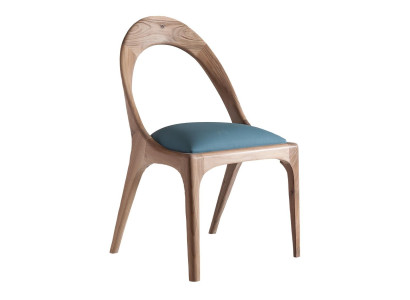 Brauner Holzstuhl im eleganten Design für Esszimmer und Büro