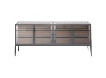 Vitrinenschrank Glasregal Vitrine Präsentationstisch Dekoschrank