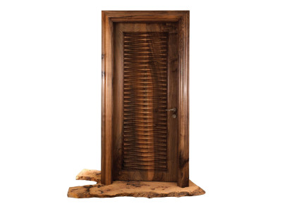 Braune Holztür modern elegant langlebig für Wohn- und Geschäftsräume