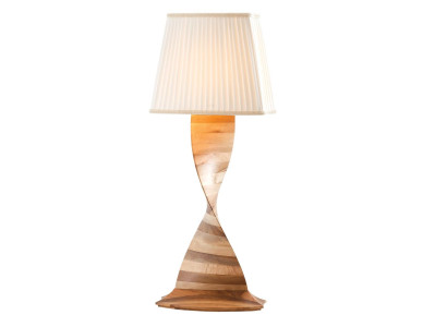 Braune Holzlampe im eleganten Design für Wohnzimmer und Büro