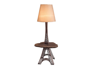 Braune Holzlampe im eleganten Design für Wohnräume und Büro