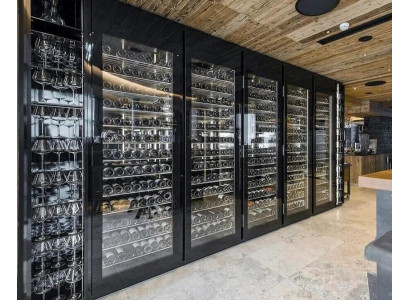 Weinschrank Vitrine Weinregal Glasschrank Weinkühlschrank Flaschenregal