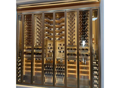 Weinkühlschrank Weinlagerregal Design-Weinschrank Weinhalter Flaschenregal
