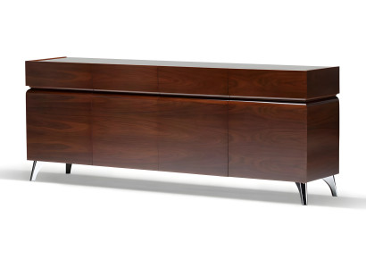 Elegante braune Holzkonsole im stilvollen Design