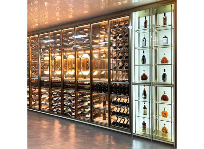 Weinschrank Vitrinenschrank Weinlagerung Weinkellerregal Weinmöbel