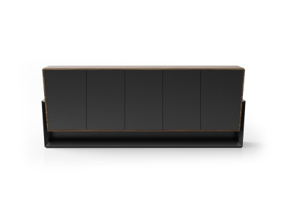 Braune Holz Konsole modern elegant für Flur und Wohnzimmer