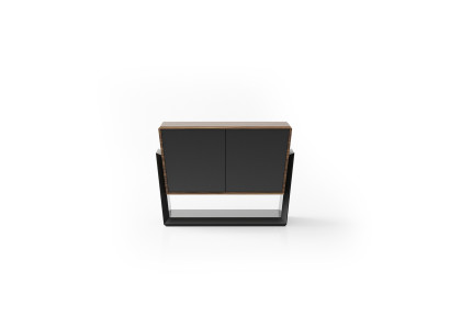 Elegantes braunes Holz Sideboard modern stilvoll für Wohnzimmer