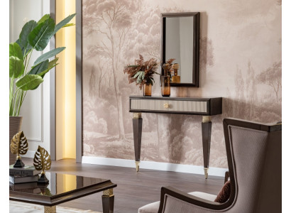 Wohnzimmer Set mit Konsolentisch und Spiegel – stilvoll & funktional.