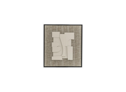 Beiges Holz Gemälde modern elegant für Wohn- und Büroumgebung