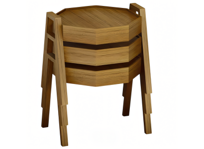 Couchtisch-Set aus Holz in Braun modern elegant