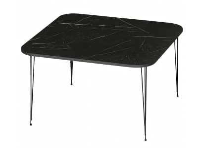 Eleganter schwarzer Couchtisch aus Holz mit modernem Design
