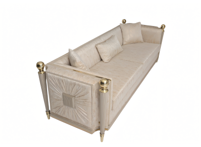 Elegantes beiges Stoffsofa für Wohnzimmer im modernen Design
