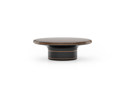 Eleganter brauner Holz-Couchtisch im stilvollen Design