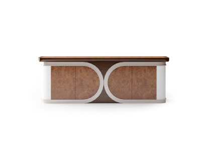 Elegante braune Holz-Konsole im zeitlosen Design
