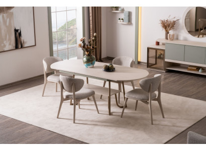 Elegantes Esszimmer-Set – Komfort und modernes Design.